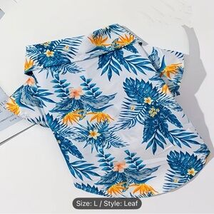 🩷 FREE WITH ANY PURCHASE Tropical Leaf Print Dog or Cat Hawaiian Tropical Shirt